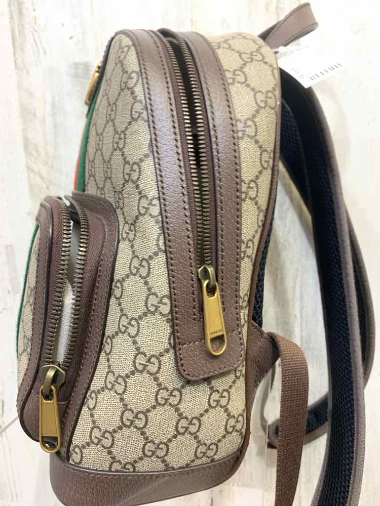 PRE-OWNED GUCCI BGE/BRN Handbag