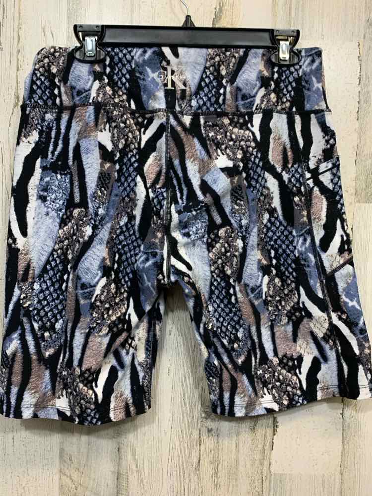 PRE-OWNED Size XXL CALVIN KLEIN BOTTOMS BLK/GRY/BLU/WHT MULTI-PATTERN Shorts