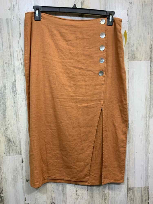 PRE-OWNED MARC NEW YORK M Dresses and Skirts Camel Solid Pencil