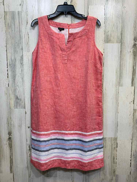 NWT TALBOTS Size RED/BLUE/WHITE/PINK/BLACK STRIPES SHIFT DRESS Dress/SLEEVE-LESS