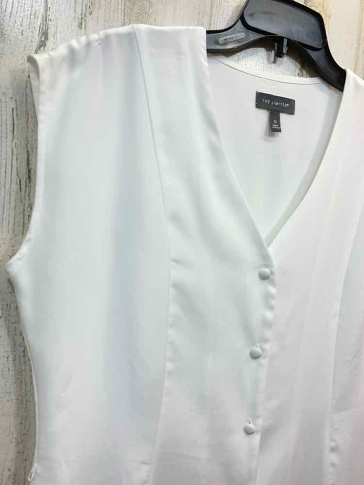 PRE-OWNED THE LIMITED Dresses and Skirts Size M White Solid SHEATH Dress/WHITE S