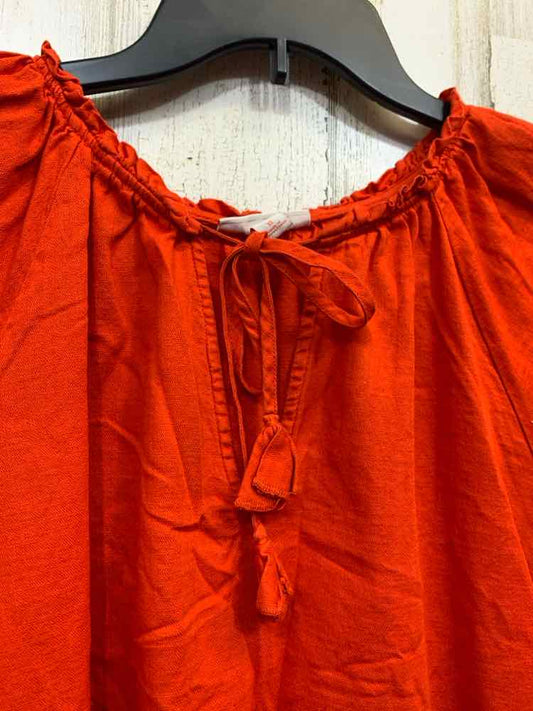 PRE-OWNED KNOX ROSE/PEASANT BOHO PUFF SLEEVE TIE-NECK