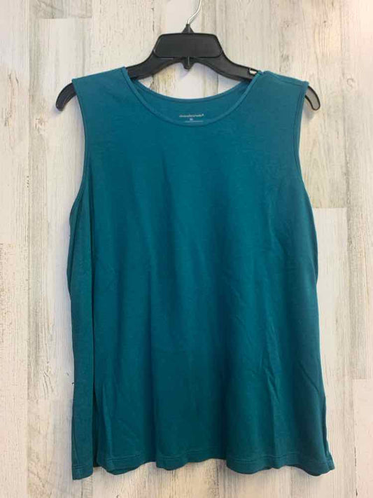 CHRISTOPHER & BANKS Tops Size XL Teal SLEEVELESS TOP