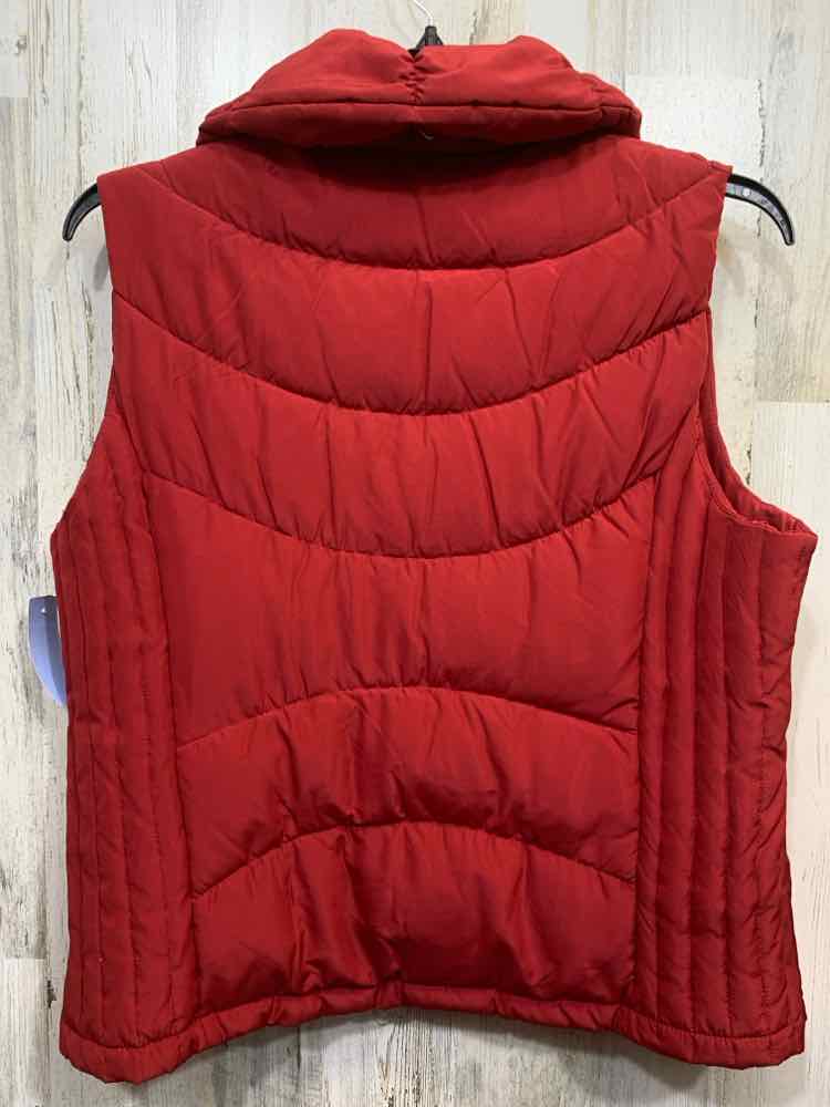 PRE-OWNED KENNETH COLE Size XL Tops Red ZIP UP QUILTED PUFFER VEST
