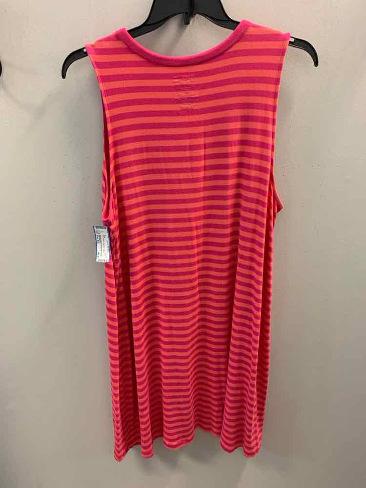 TIME AND TRU PLUS SIZES Size XXL PNK/ORG Stripe Dress