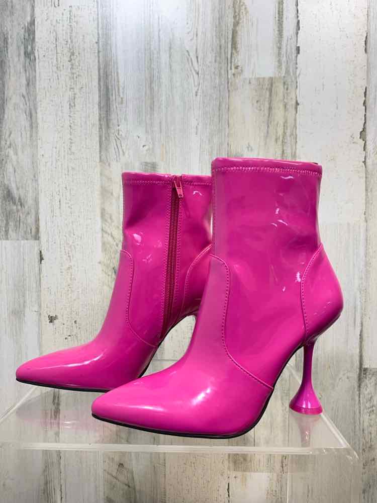NWT INC SHOES Shoe Size 6.5 Fuschia 6.5 Shoes/PEDESTAL HEEL ZIPPER