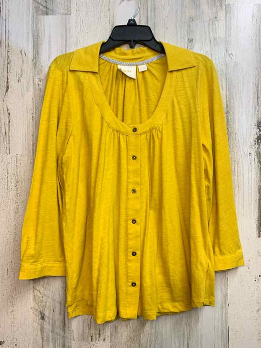 MAEVE Tops Size L Yellow LONG SLEEVES TOP