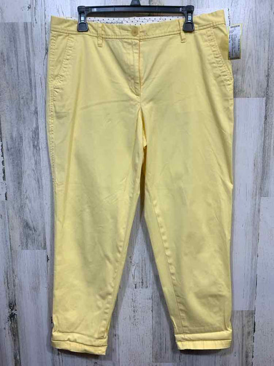 PRE-OWNED Size 12 TALBOTS/GIRLFRIEND CHINO CROPPED PANT