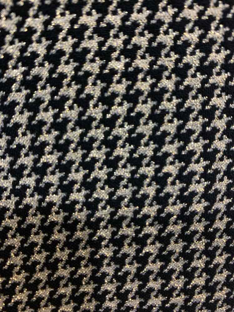 NWT Size 6 NEW DIRECTIONS BOTTOMS GOLD/BLACK Houndstooth TAPERED Pants