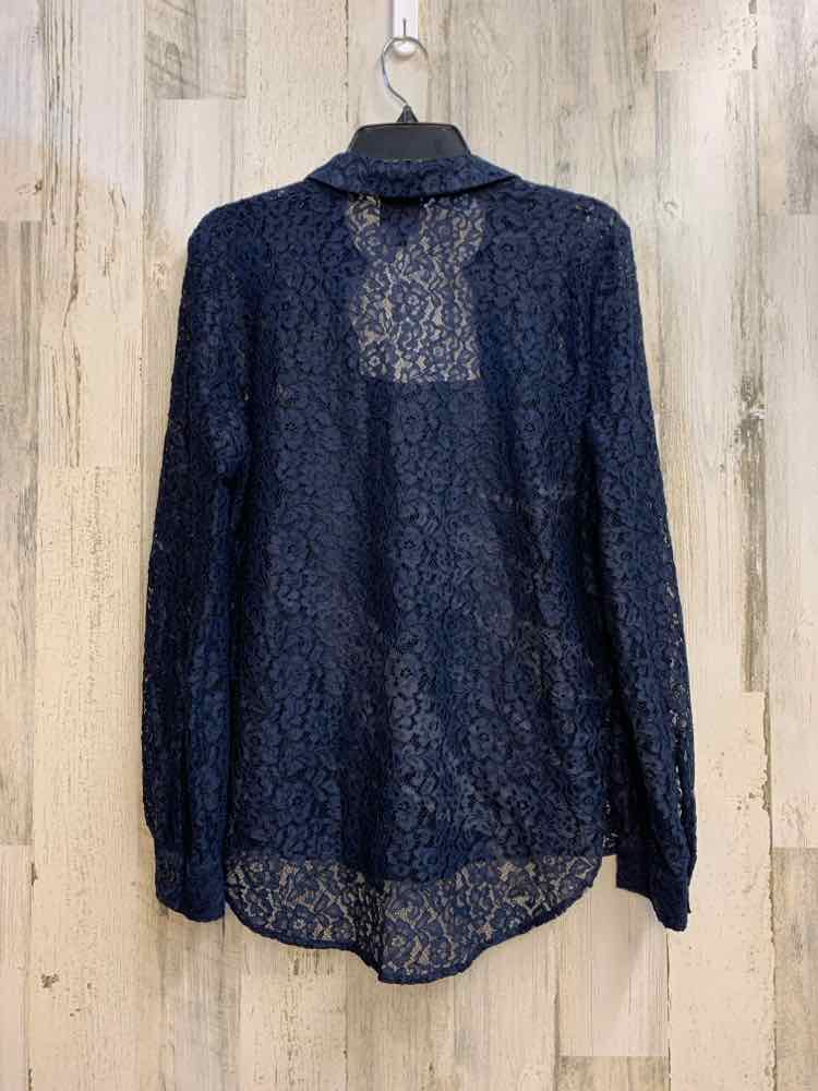 NWT JM COLLECTION Tops Size M Navy Lace 2PC TOP