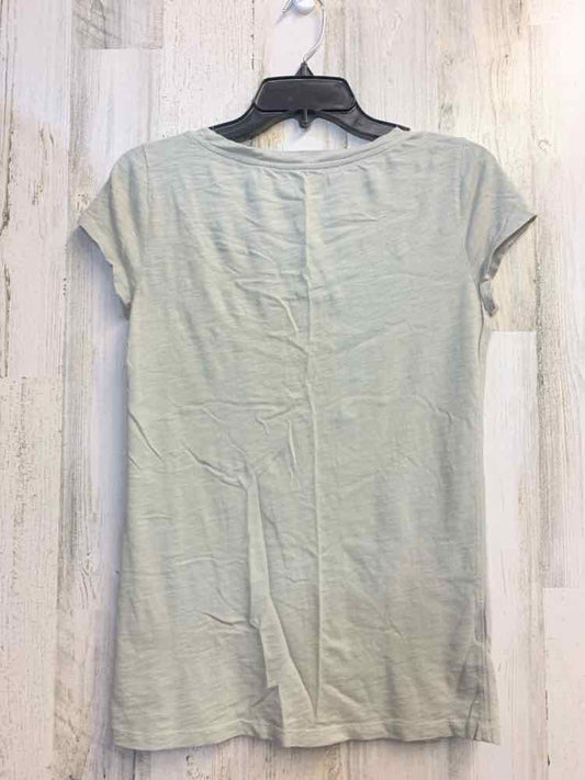 LOFT Tops Size S GRAY/GREEN CAP SLEEVE TOP