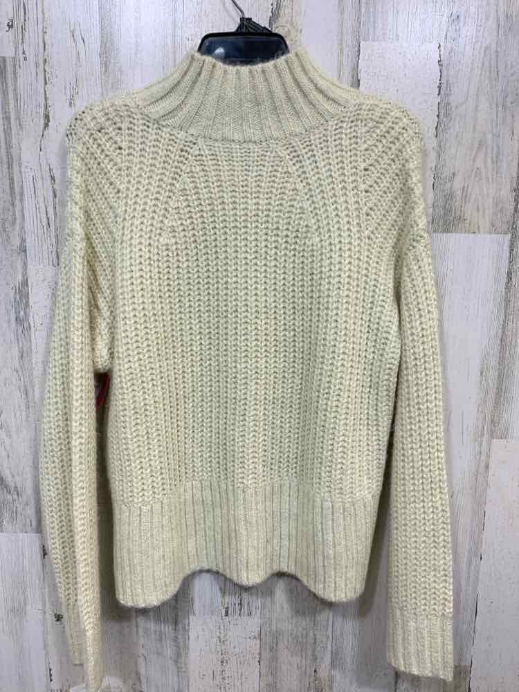 NWT ON 34TH Size XXS  LONG SLEEVE MOCK NECK/FISHERMAN'S RIB KNIT SWEATER