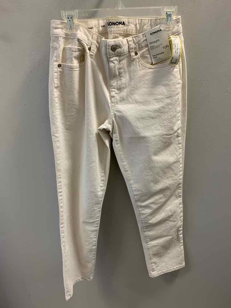 NWT Size 10 SONOMA BOTTOMS White Pants