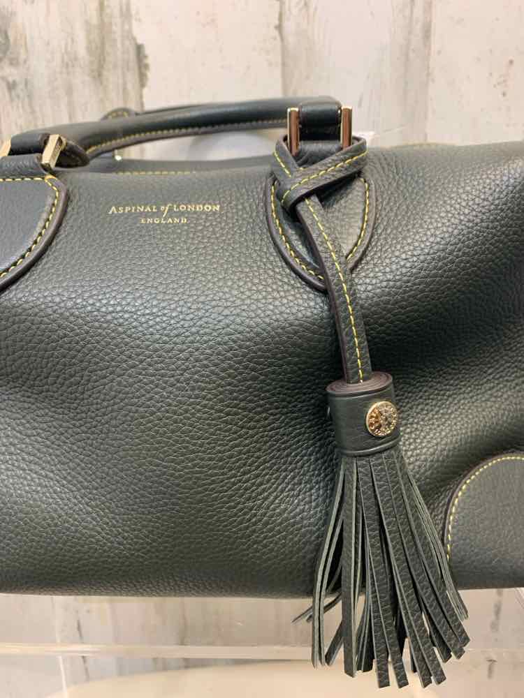 PRE-OWNED ASPINAL OF LONDON FOREST GREEN HUDSON BAG