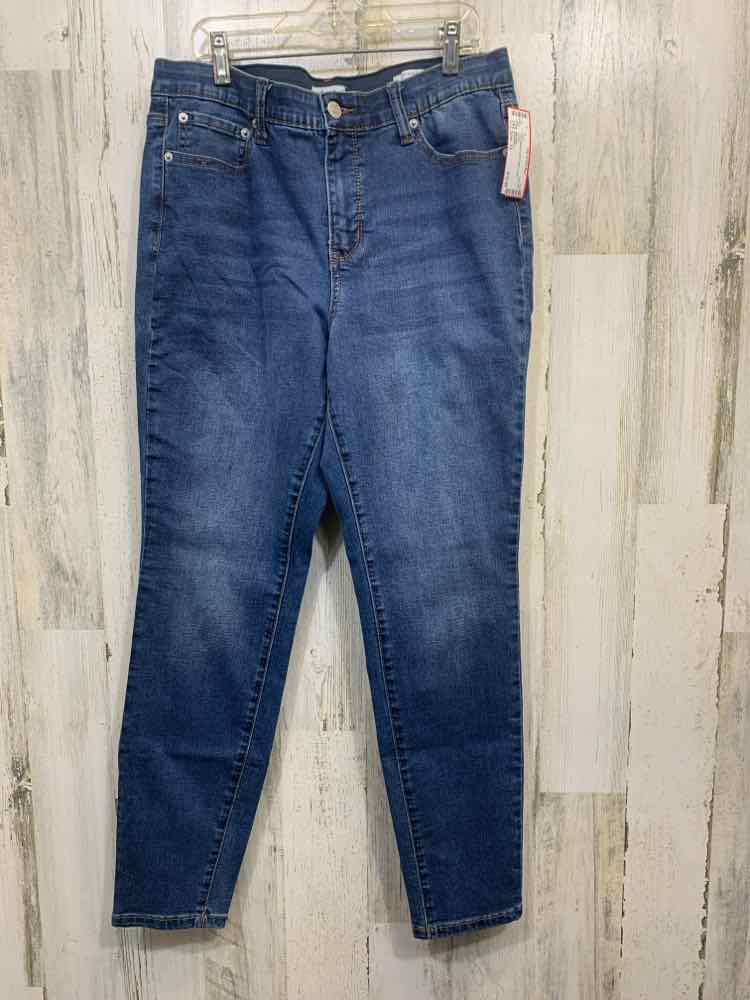 PRE-OWNED Size 12 WONDERLY BOTTOMS Denim SKINNY Pants/MID RISE