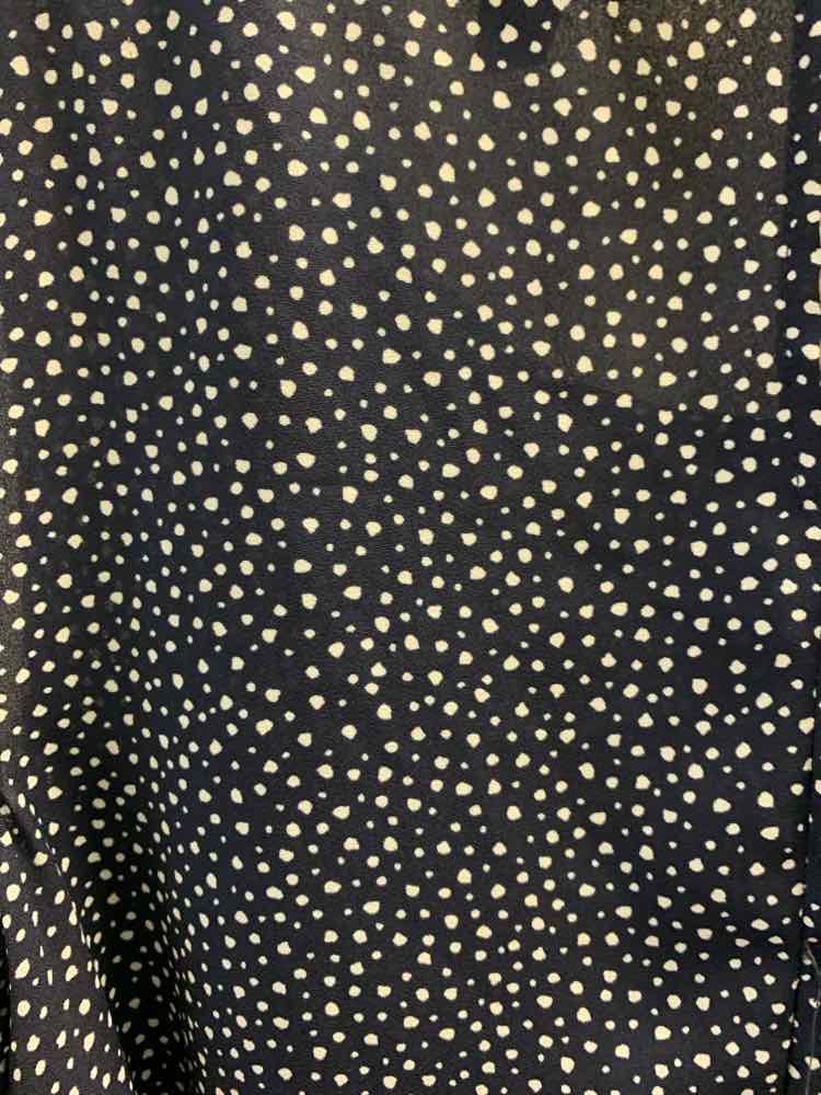 BANANA REPUBLIC Tops Size S NAVY/WHT SPOTS COLD SHOULDERS TOP