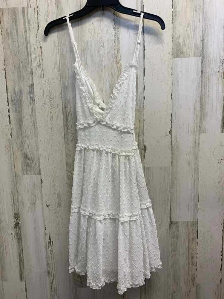 PRE-OWNED SHE + SKY Dresses and Skirts White Eyelet TANK DRESS Dress/WHITE EYELE