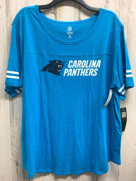 NWT NFL Tops Size XL BRIGHT BLUE SHORT SLEEVES TOP