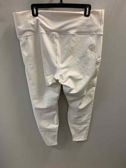 Size 2XL FABLETICS Activewear White LEGGINGS