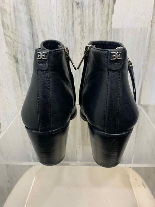 SAM EDELMAN SHOES Shoe Size 8.5 Black Leather ANKLE BOOT Shoes