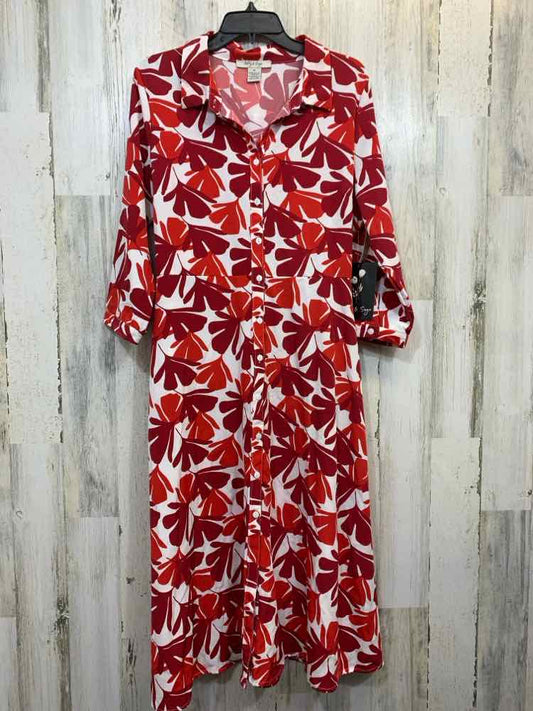 NWT ASHLEY & SAGE Dresses and Skirts Size XL RED/WHITE TROPICAL Dress