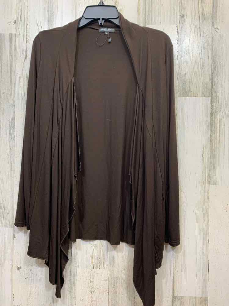 PRE-OWNED URBAN COCO Tops Size M Brown Solid CARDIGAN Cardigan/BROWN OPEN FRONT
