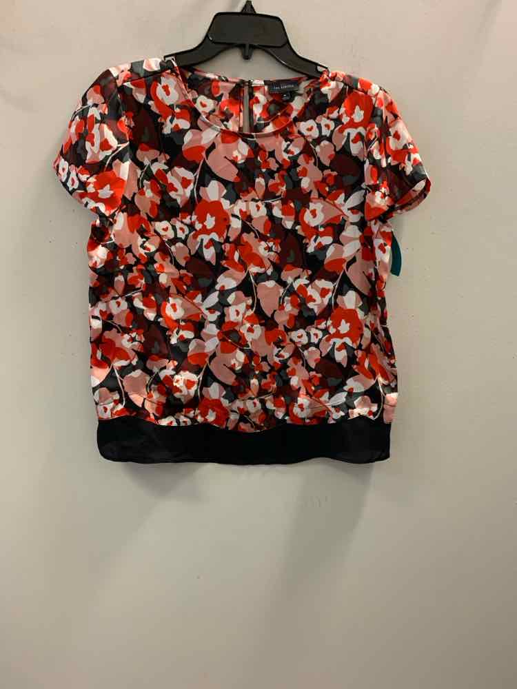 LIMITED Tops Size M RED/BLK/CRL/WHT Floral SHORT SLEEVES TOP