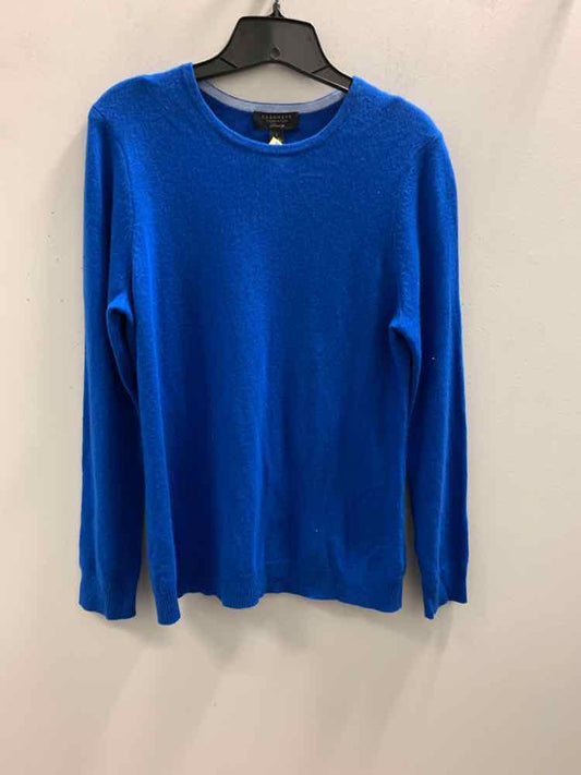 NWT CHARTER CLUB Tops Size L Royal Blue LONG SLEEVES Sweater