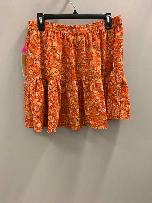 NWT MICHAEL KORS Dresses and Skirts Size L ORG/PCH/WHT Skirt