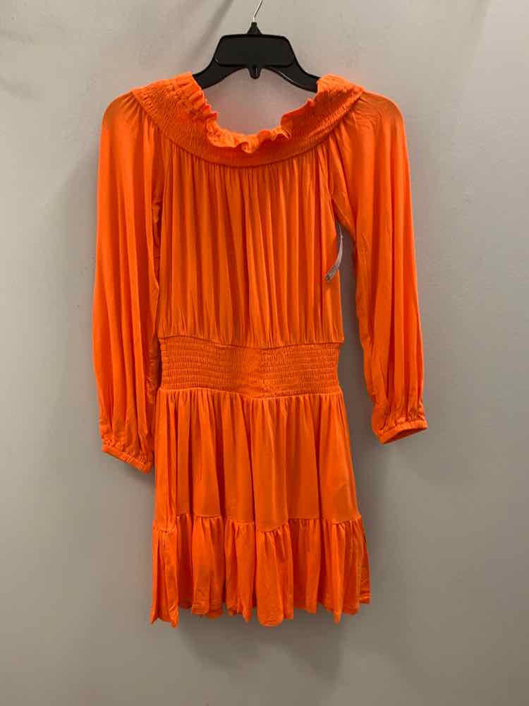 Size XS MICHAEL KORS Orange LONG SLEEVES Dress