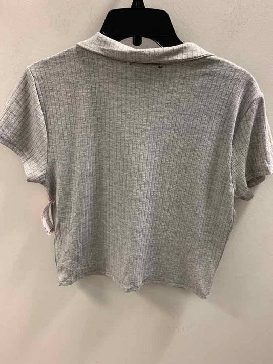 Size XL JUST POLLY Gray SHORT SLEEVES TOP