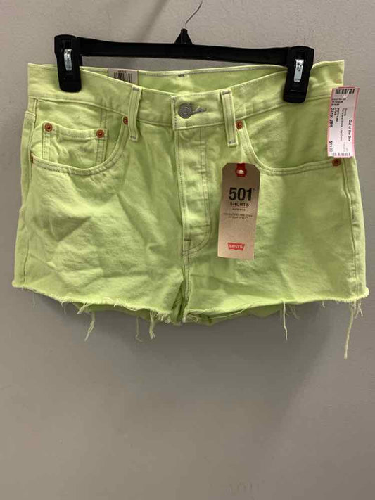 Size 28/6 LEVIS Lime Green Shorts