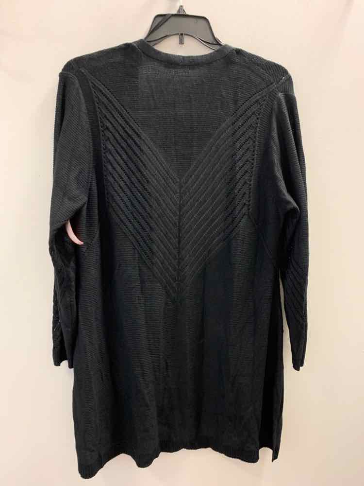 NWT BELLINI PLUS SIZES Size 2X Black LONG SLEEVES Cardigan