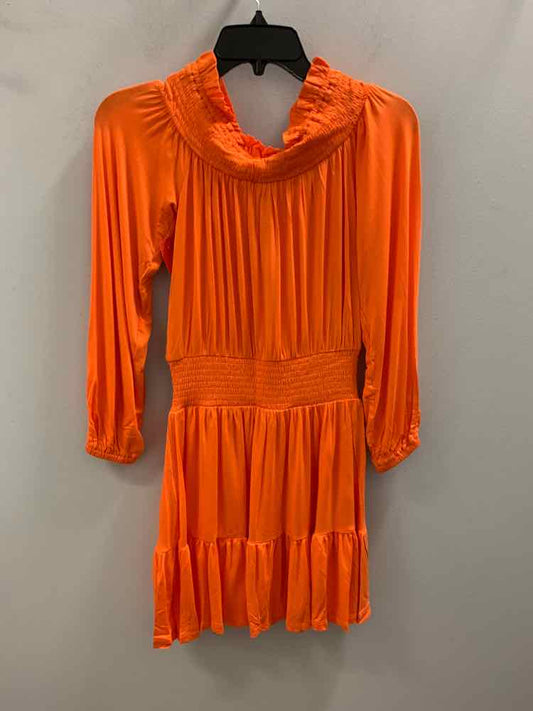 Size XS MICHAEL KORS Orange LONG SLEEVES Dress