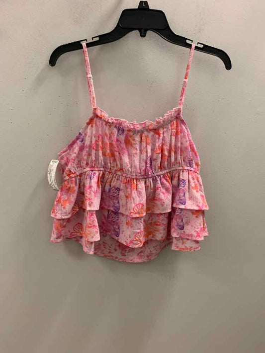 NWT WILD FABLE Tops Size L PNK/PUR/ORG SPAGHETTI STRAP TOP
