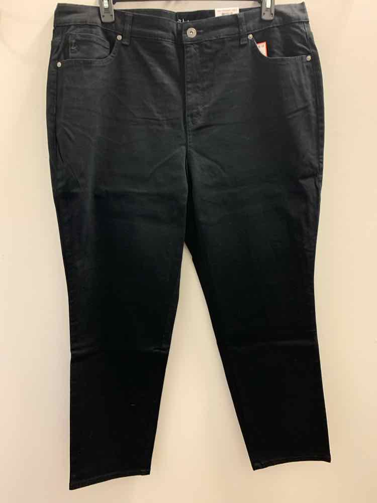 NWT Size 20 STYLE & CO PLUS SIZES Black Pants