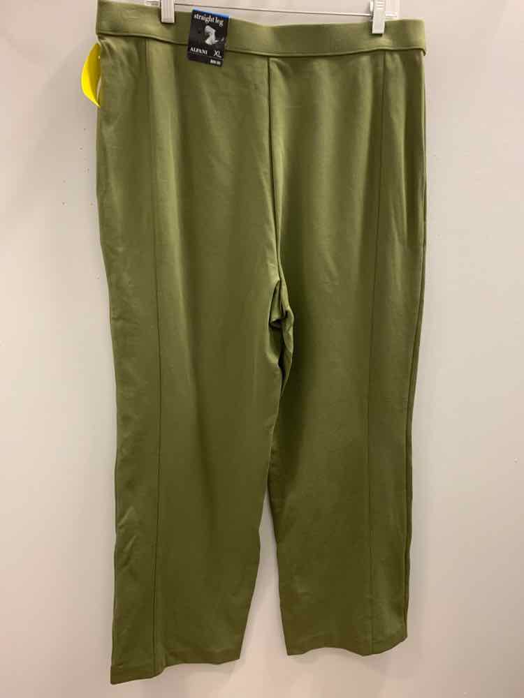 NWT Size XL ALFANI BOTTOMS Olive Pants