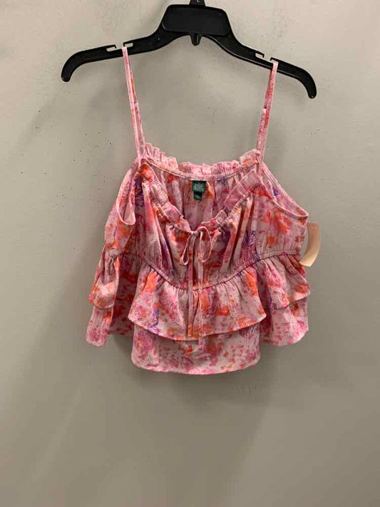 NWT WILD FABLE Tops Size L PNK/PUR/ORG SPAGHETTI STRAP TOP