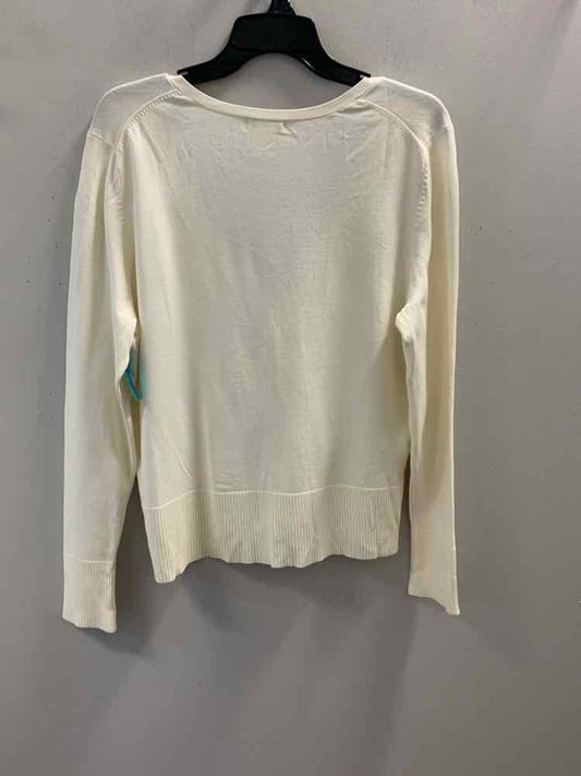 WORTHINGTON Tops Size L Ivory LONG SLEEVES Cardigan