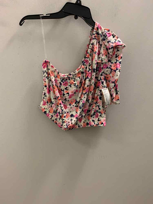 NWT UNIVERSAL THREADS Tops Size S Multi-Color ONE SHOULDER Floral TOP