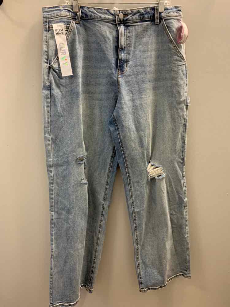 NWT Size 18 TINSEL TOWN PLUS SIZES LIGHT BLU Jeans