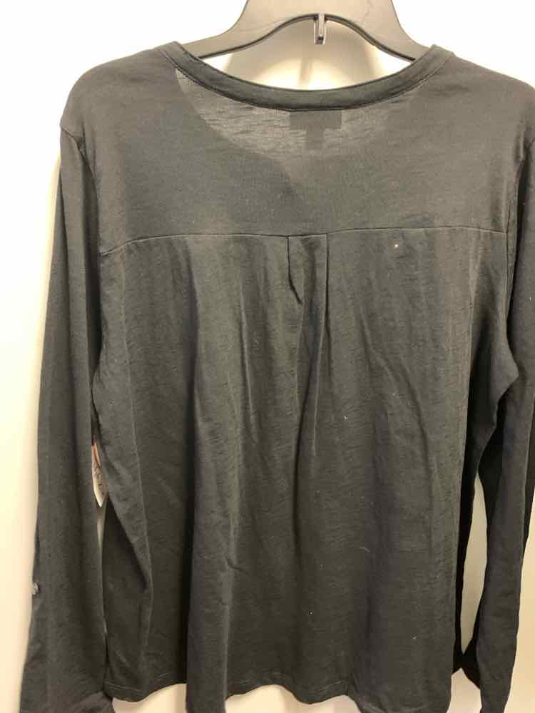 NWT STYLE & CO PLUS SIZES Size 1X Black LONG SLEEVES TOP