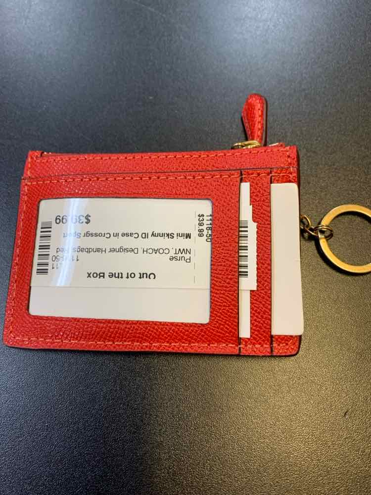 NWT COACH Designer Handbags Red Purse