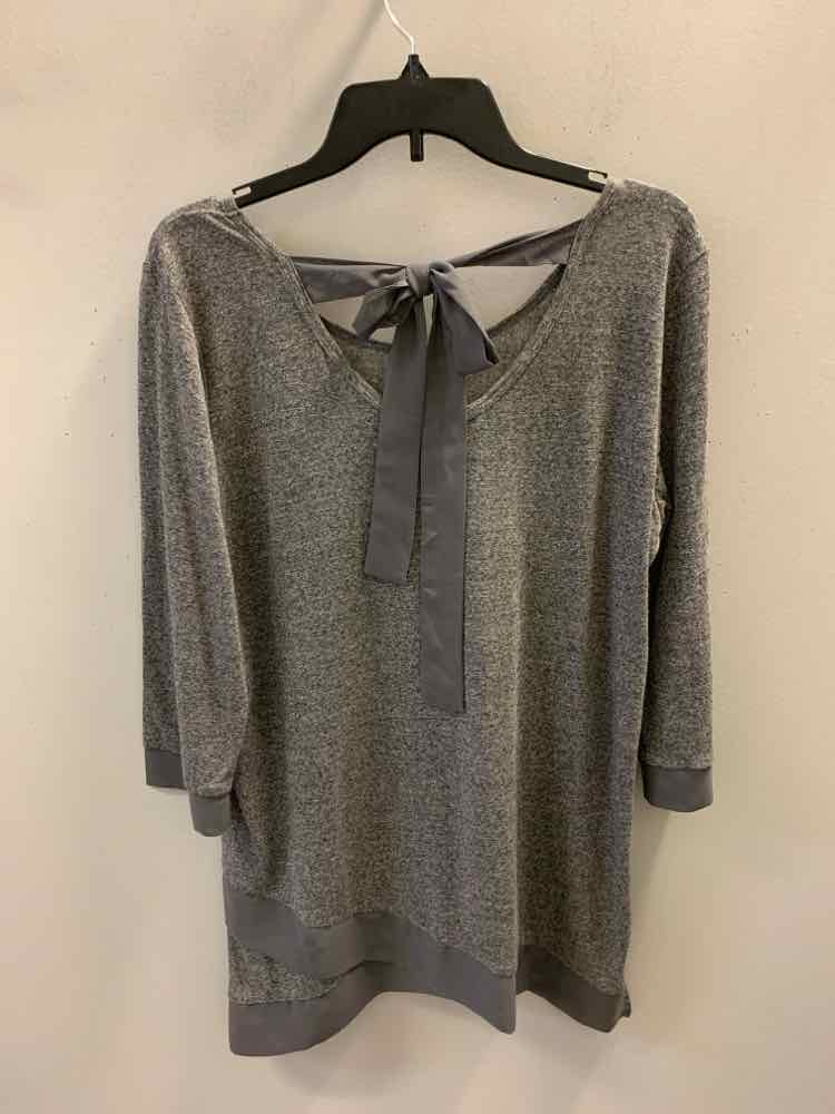 SIMPLY NOELLE Tops Size S/M HEATHER GRAY 3/4 LENGTH TOP