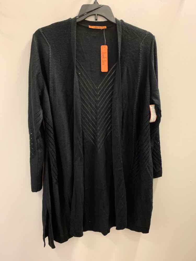 NWT BELLINI PLUS SIZES Size 2X Black LONG SLEEVES Cardigan