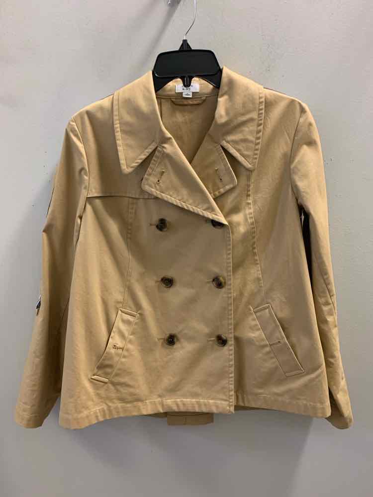 CROWN & IVY JACKETS / COATS Size S Khaki LONG SLEEVES Coat