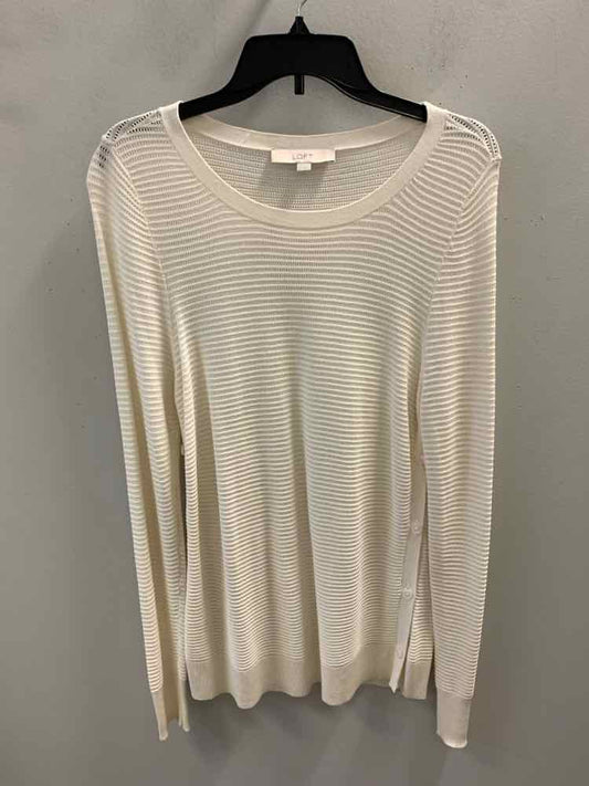 LOFT Tops Size M Cream LONG SLEEVES TOP