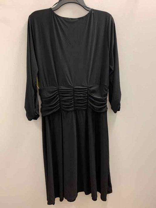 NWT NY COLLECTION PLUS SIZES Size 1X Black LONG SLEEVES Dress