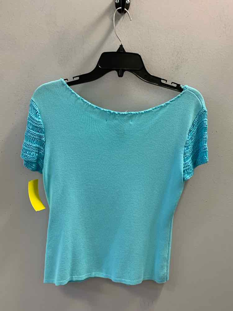 PRE-OWNED JOSEPH A Tops Size S AQUA TOP