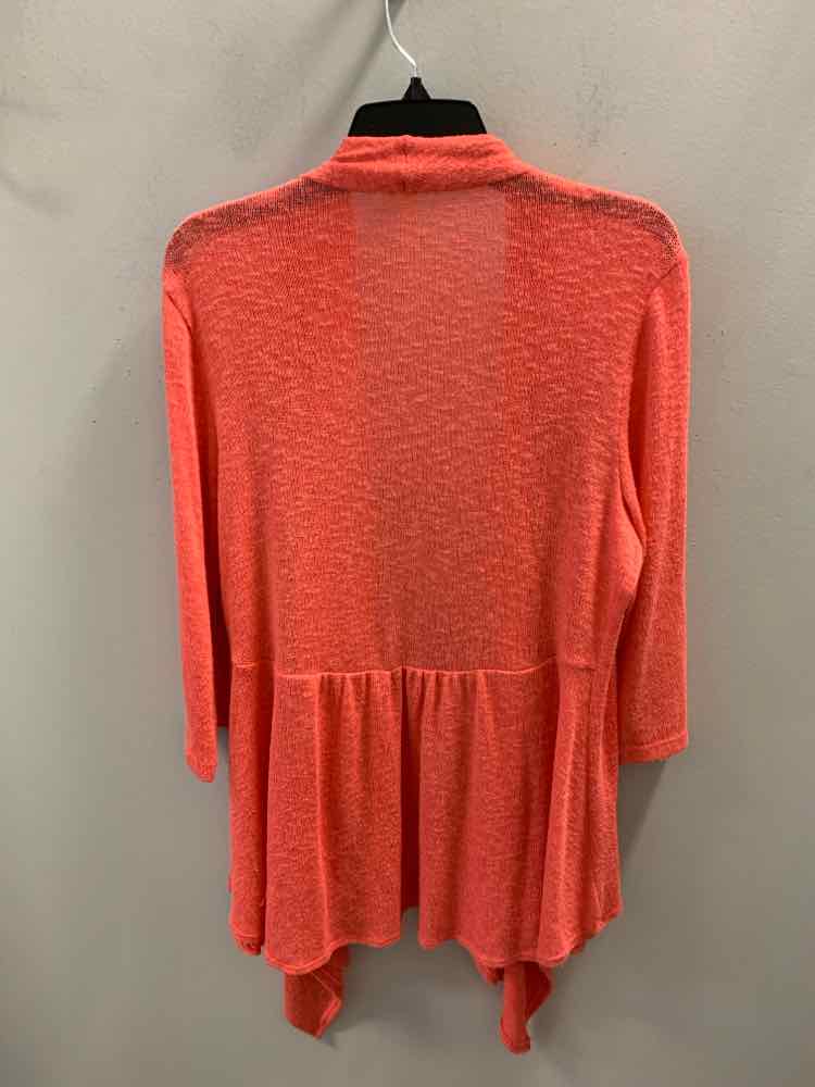 CHENAULT Tops Size XL CORAL CARDIGAN Cardigan